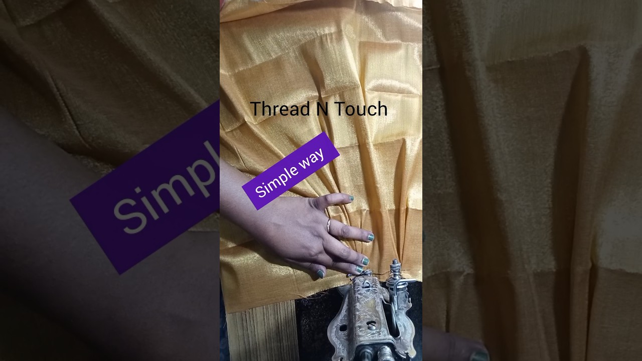 simple tricks and tips # gathering method for skirt and frock# simple way # diy@ Thread N Touch