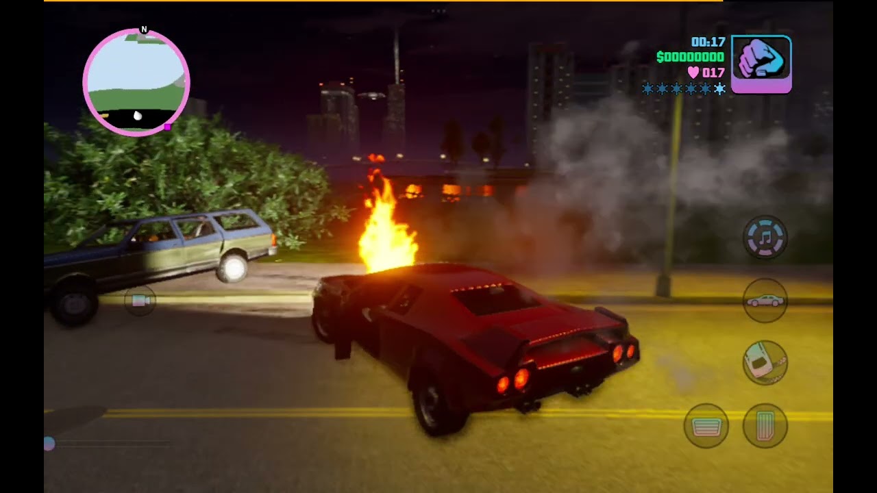 Vice City game play video like and subscribe guys doing car driving