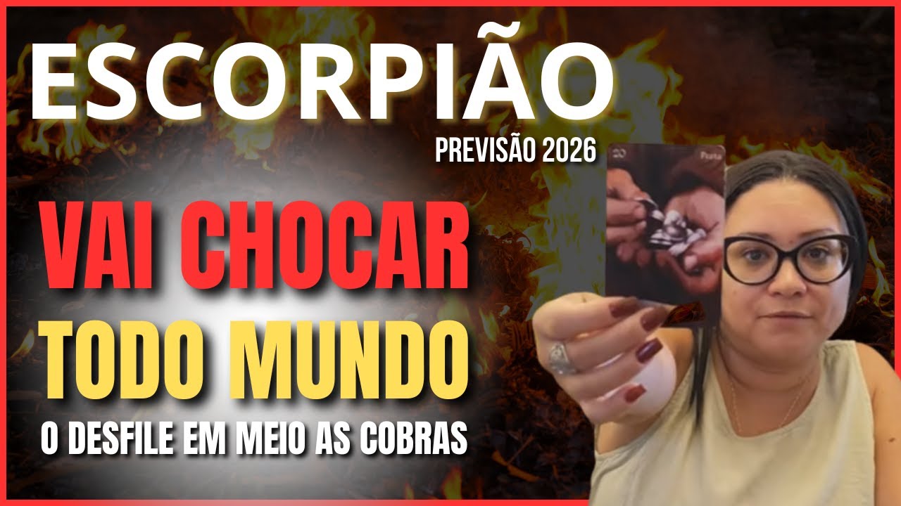 ESCORPIÃO 2026 NADA IRÁ TE ATINGIR... VC NÃO IMAGINA O QUE ESTÁ RESERVADO PARA SUA VIDA...