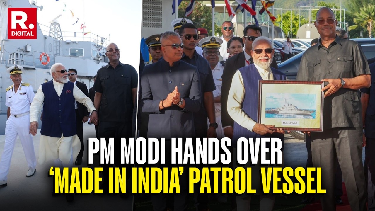 PM Modi Hands Over &lsquo;Made in India&rsquo; Patrol Vessel and Development Assistance to Seychelles