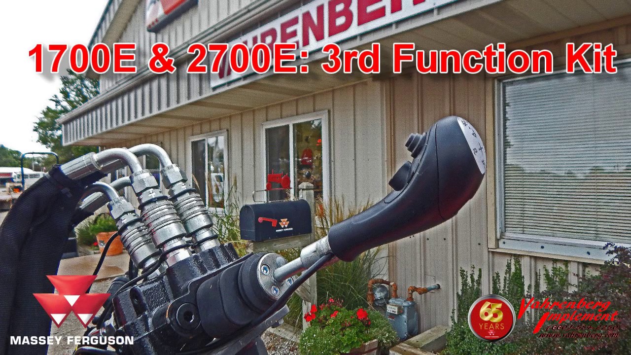 Loader Solenoid 3rd Function: Massey Ferguson 1700E & 2700E Series