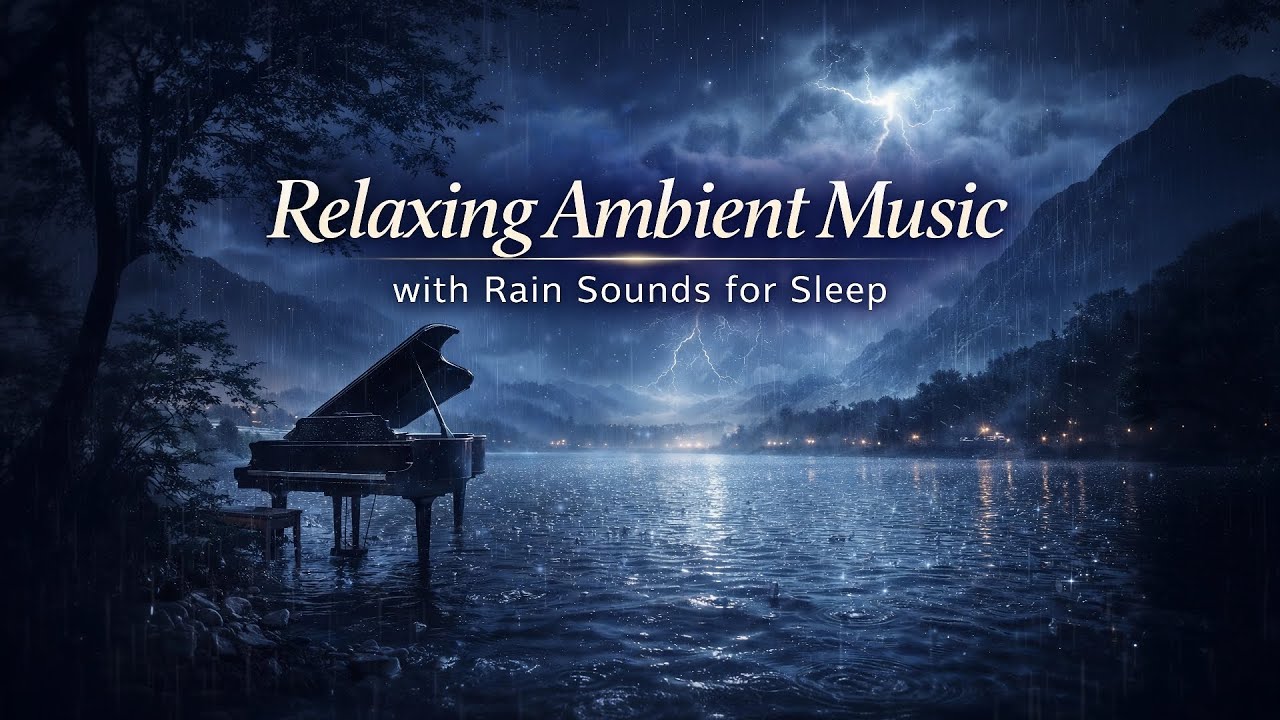 Relaxing Ambient | Music with Rain Sounds for Sleep 🌙  