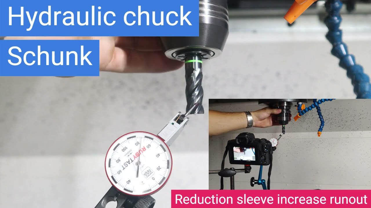 CNC Tool Holders Runout Comparison (Weldon vs ER vs Hydraulic vs Milling Chuck)