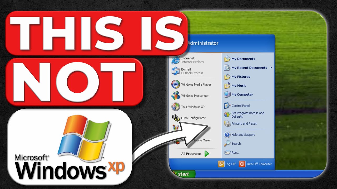 Это не Windows XP… но выглядит ТОЧНО как