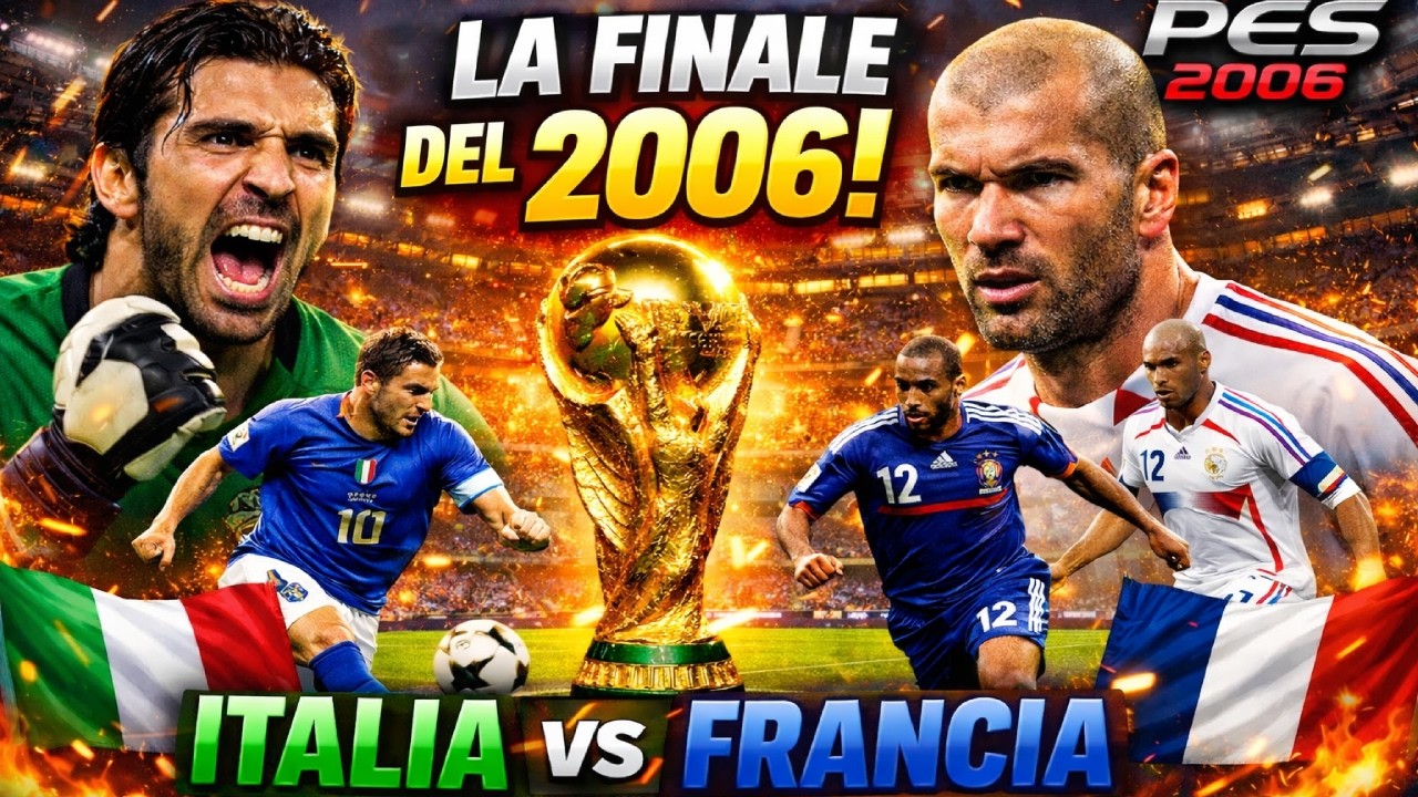 Ho rigiocato la Finale dei Mondiali 2006 su PES 6 (Italia-Francia)