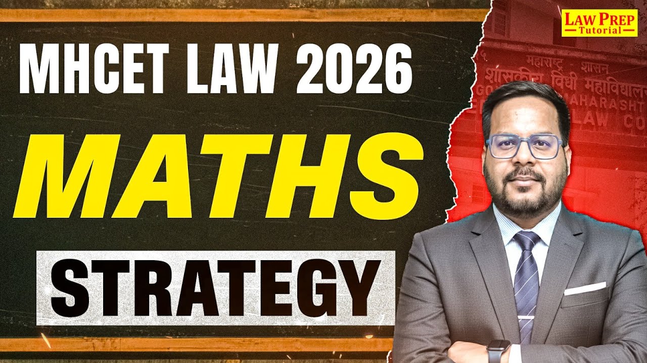MHCET Law 2026 Maths Strategy 📊 5-Year LLB Syllabus | Important Topics & Tricks