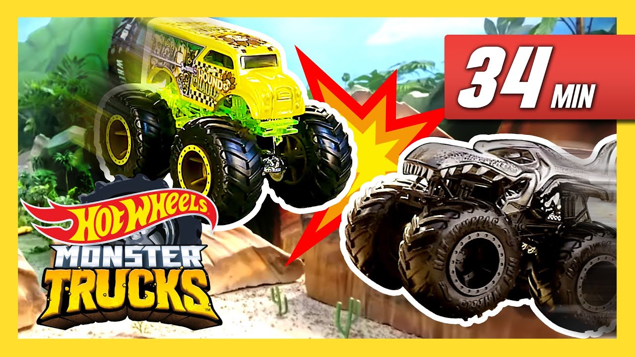 Beaches, Fire, and Ice! All Time TOP 5 Monster Truck Races! | Monster Trucks | @HotWheels