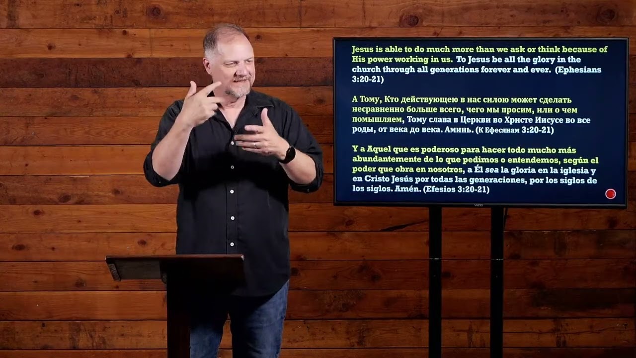 Deaf Church Message: To God Be The Glory