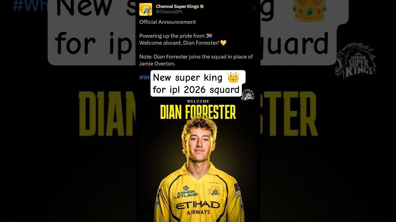 Replacement for Overton announced #csk #ipl2026 #cricketshorts #cricketnews #iplnews