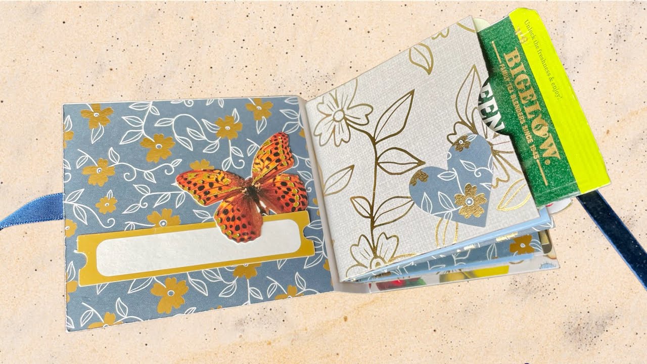 Tea Bag Holder Mini Album Tutorial