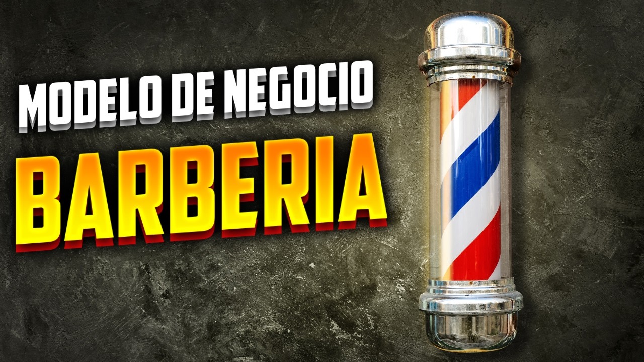 Modelo de Negocio de una BARBERIA 🪒 9 Bloques Lienzo Canvas 💇