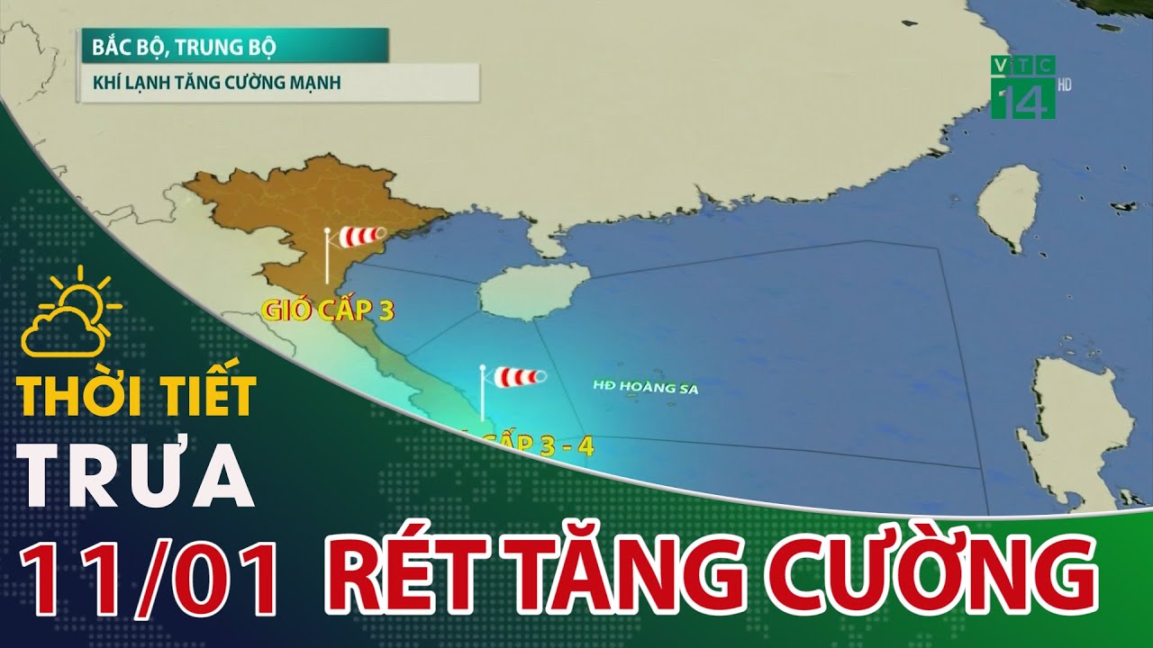 Không khí lạnh tăng cường mạnh, miền Bắc rét đậm, có nơi rét hại | VTC14