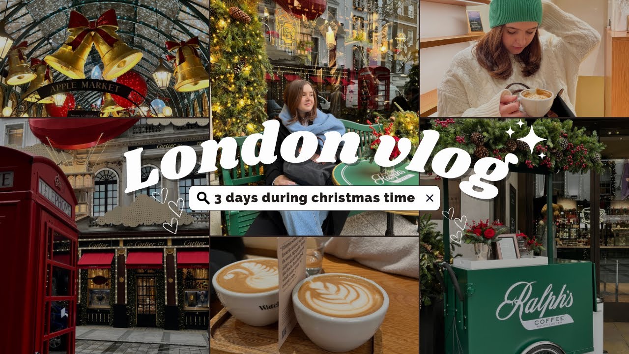 Christmas in London 🎄 Bookshopping, cafés & food spots VLOGMAS #24