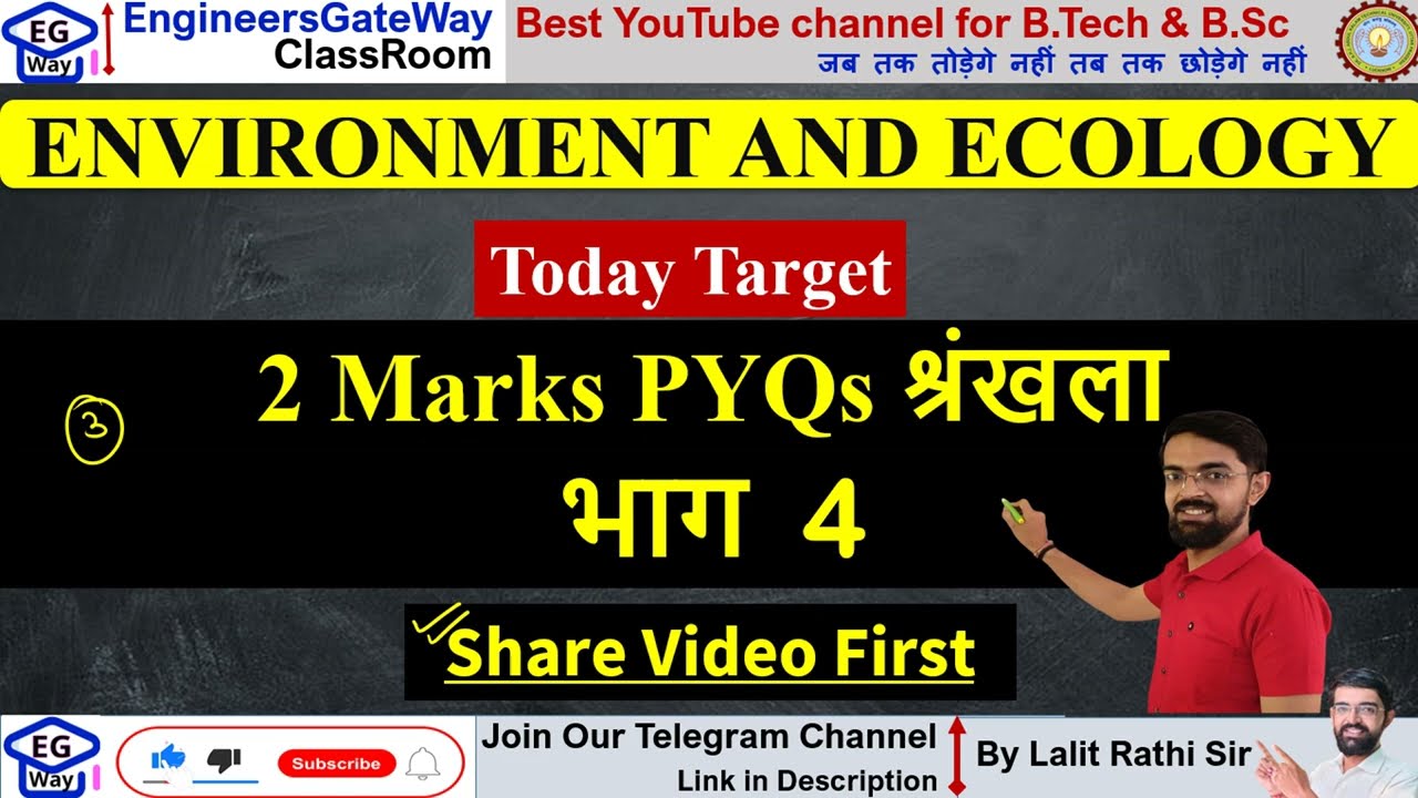 EVS 2 Marks PYQs EVS Quick revision oneshot 