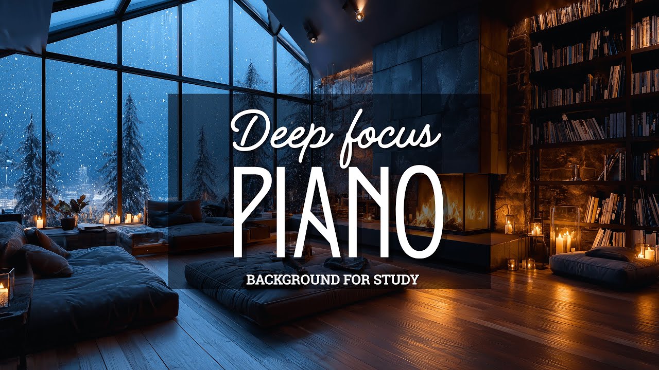 Deep Focus Piano Music – 3 Hours of Calm Background for Study, Work & Concentration