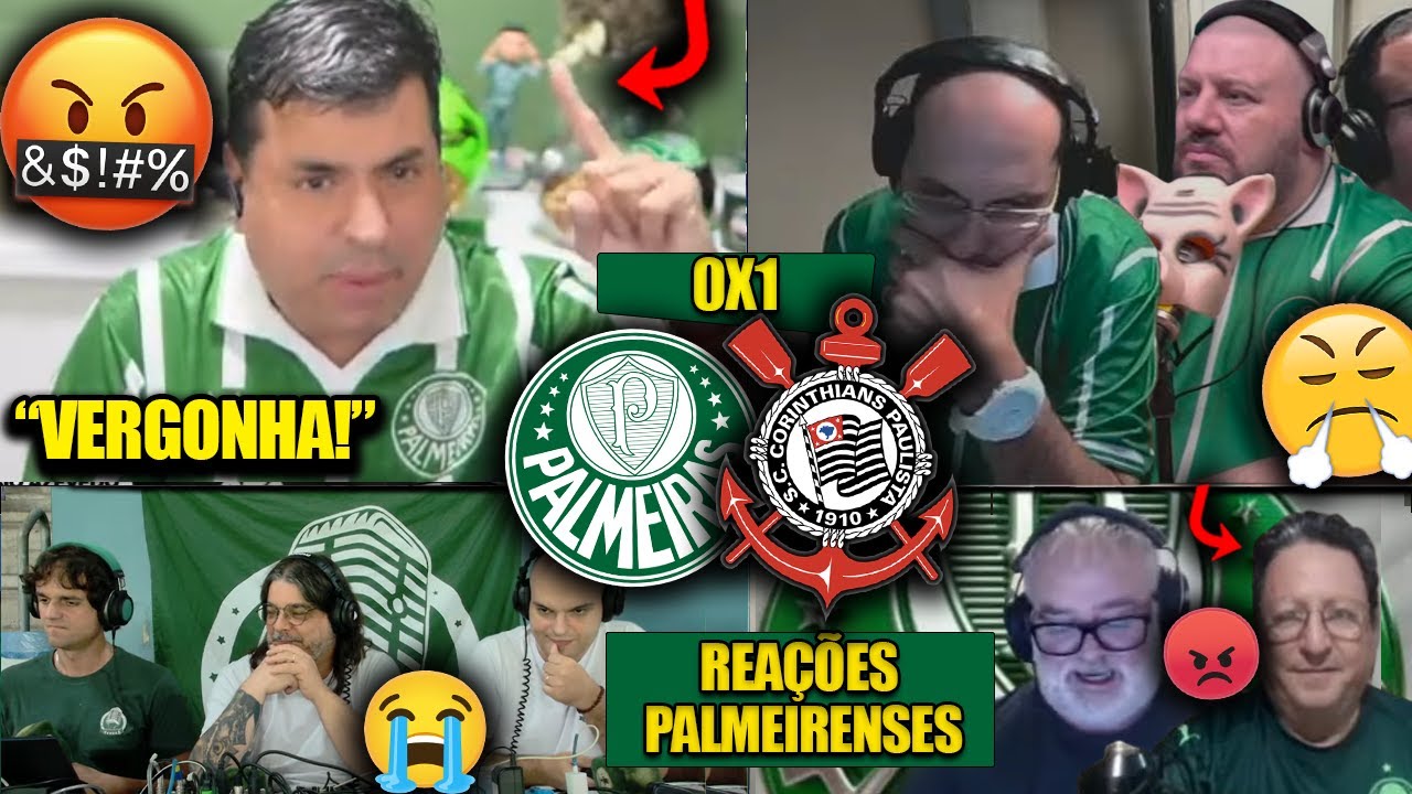 REAÇÕES dos PALMEIRENSES FURIOSOS com a DERROTA - PALMEIRAS 0X1 CORINTHIANS [REACT PAULISTÃO 2025]
