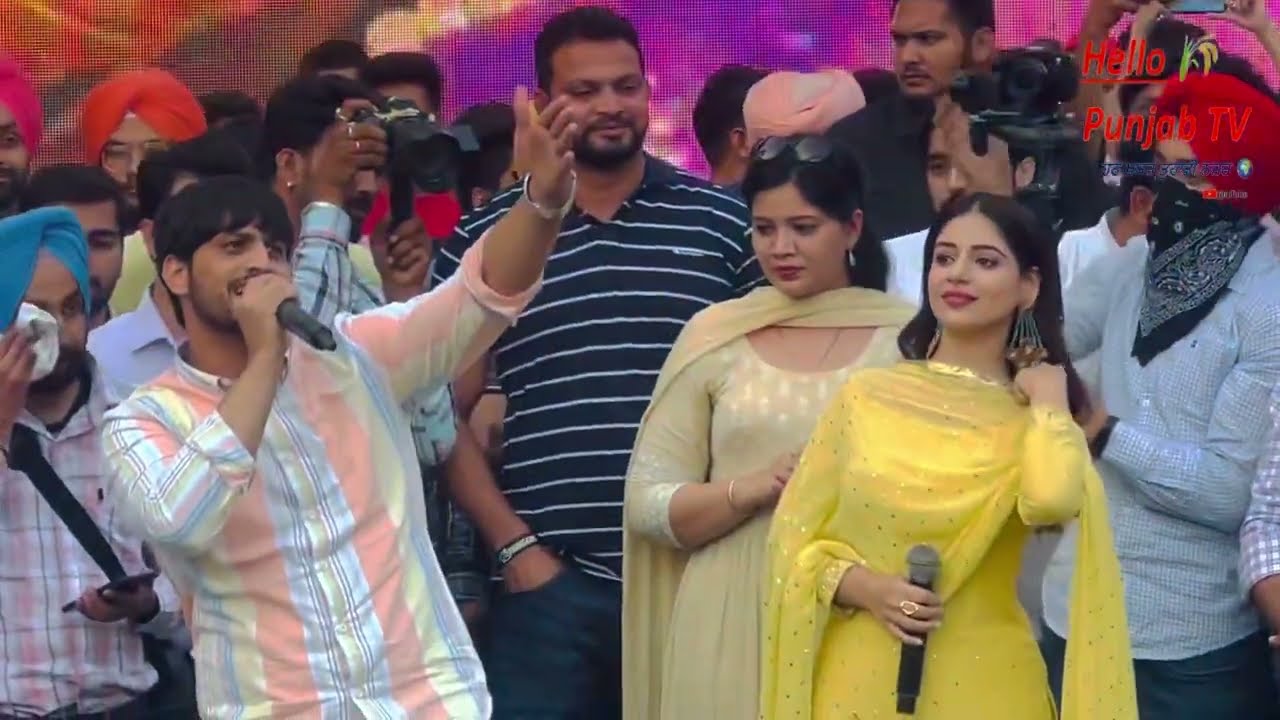 Gurnam Bhuller || Tania || new punjabi movie LEKH || Promotion at Punjabi University Patiala ||