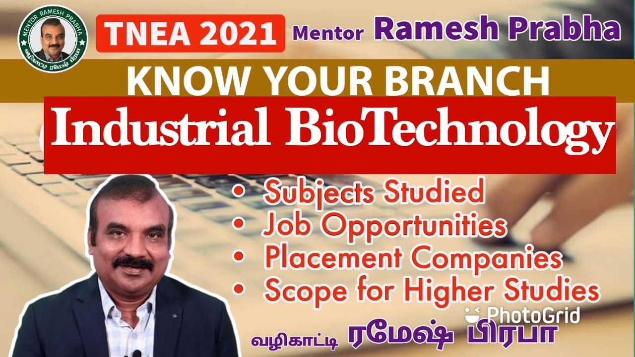 Industrial BioTechnology | Know Your Branch | Prof.Dr.K.Sankaran | Mentor Ramesh Prabha