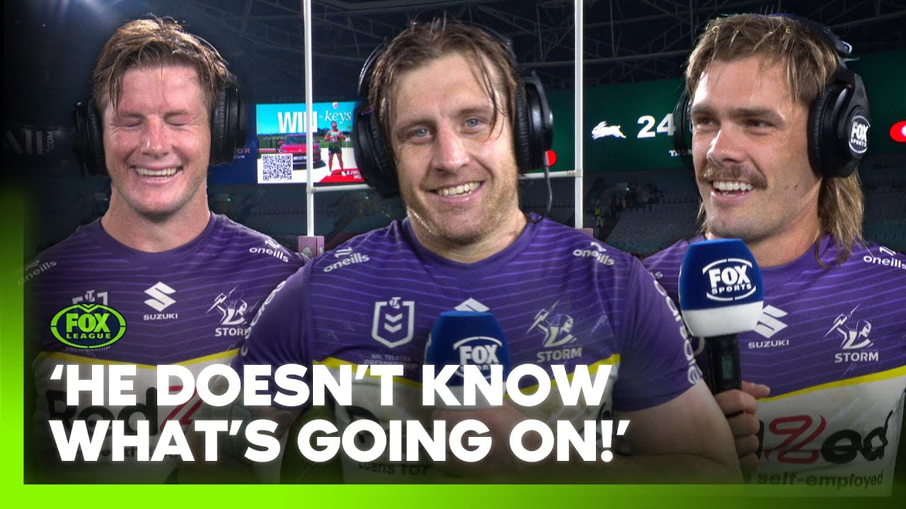 'Cam plays his best footy confused' 🤣 Storm stars grill Munster over golden point play | Fox League