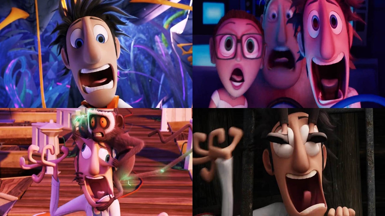 All Cloudy with a Chance of Meatballs: Flint Lockwood Scream Compilation