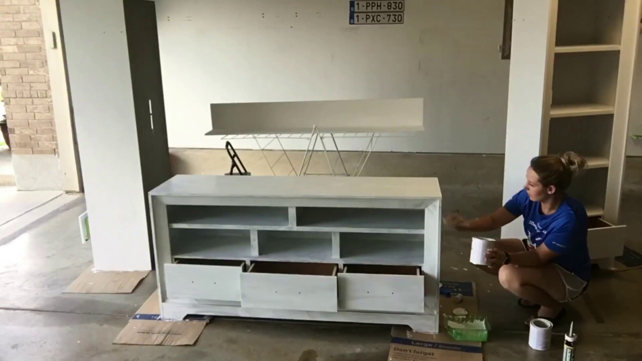 Chalk Paint Entertainment Center Remodel