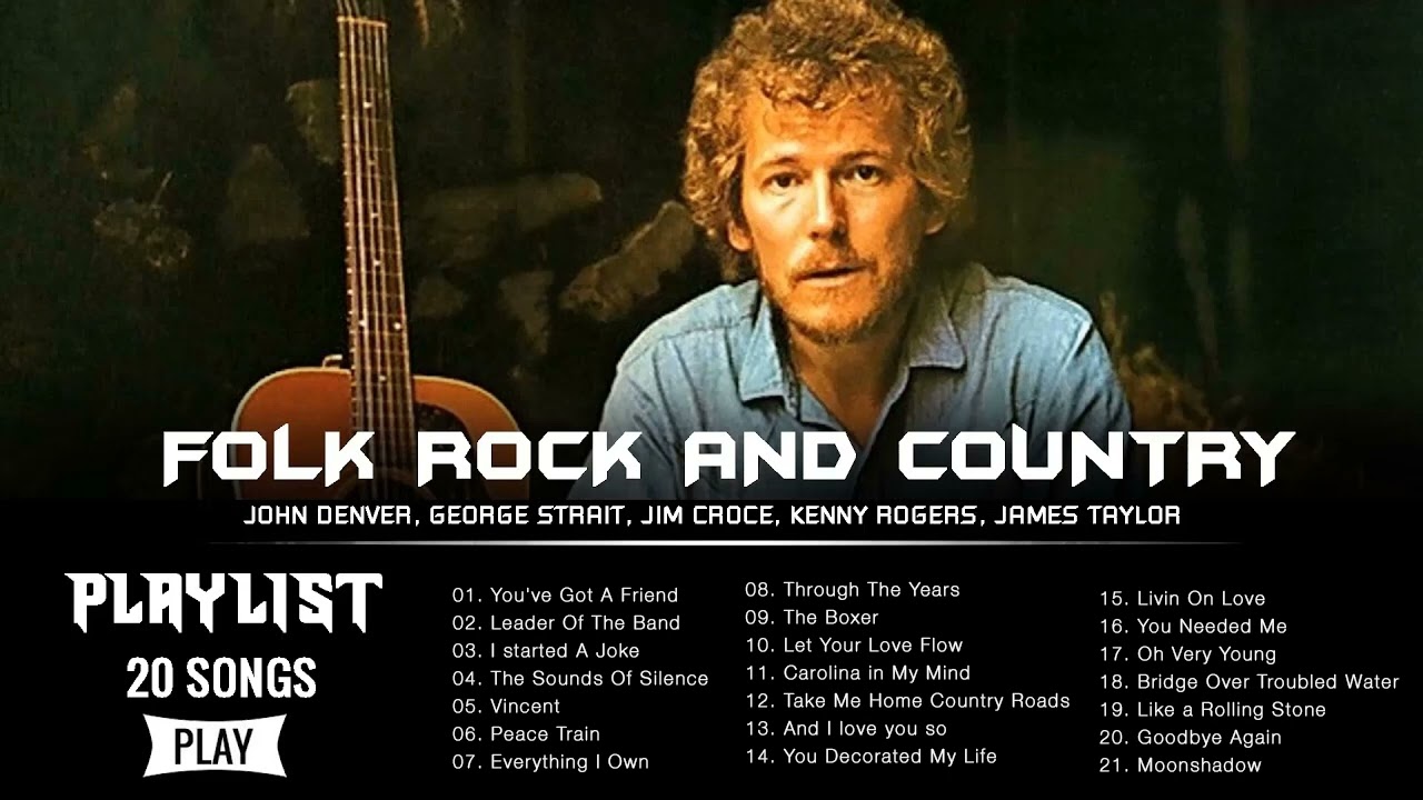 70s 80s 90s Folk Rock Country Hits Playlist - Dan Fogelberg, Cat Stevens, Don McLean, James Taylor