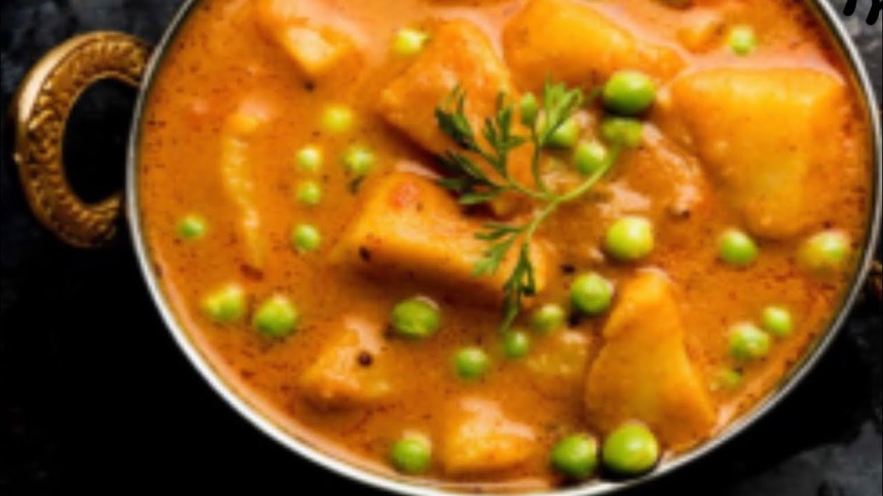 Aloo matar #without any red chilly  #dhabe  warga sawad#food 