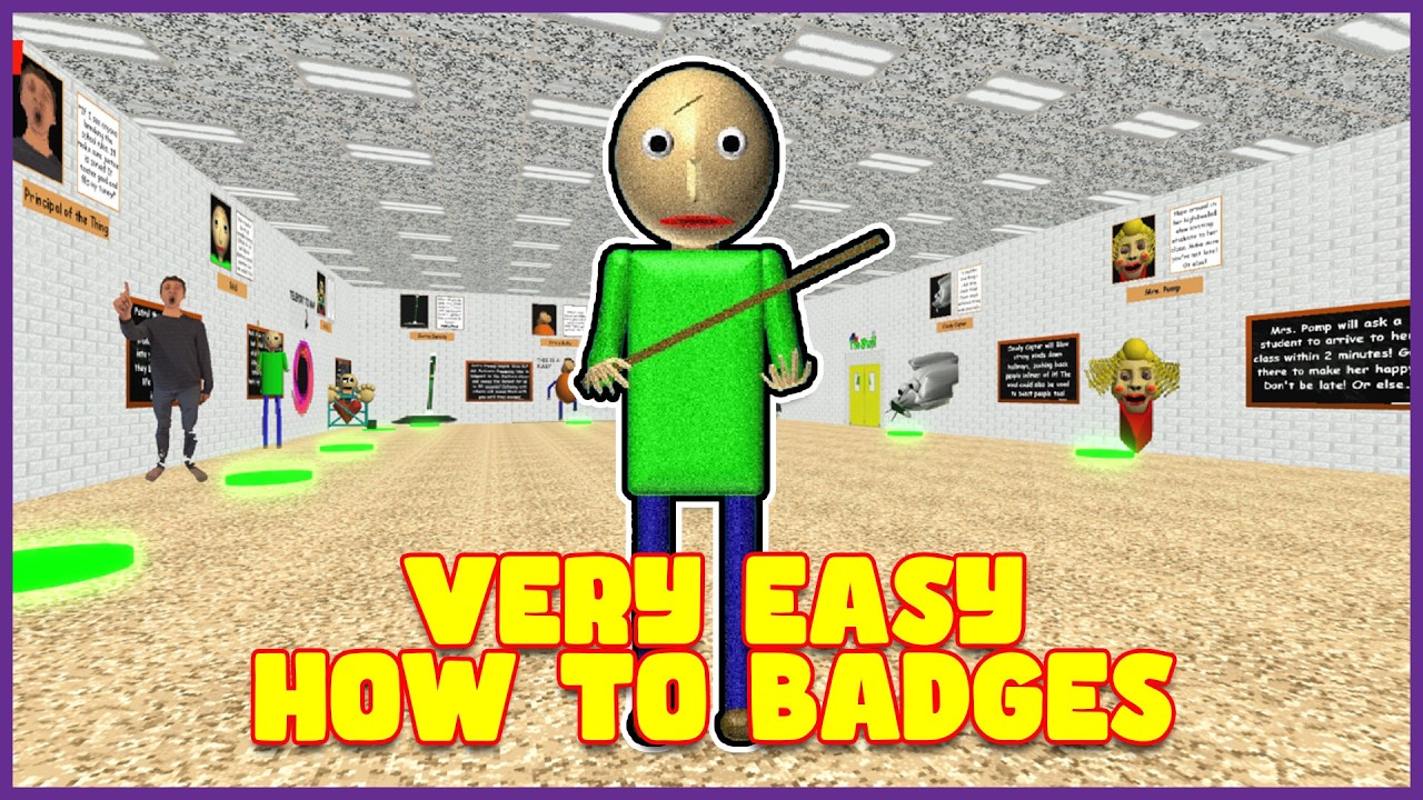 How to Get ANCIENT BADGE in Play as Baldi - ROBLOX