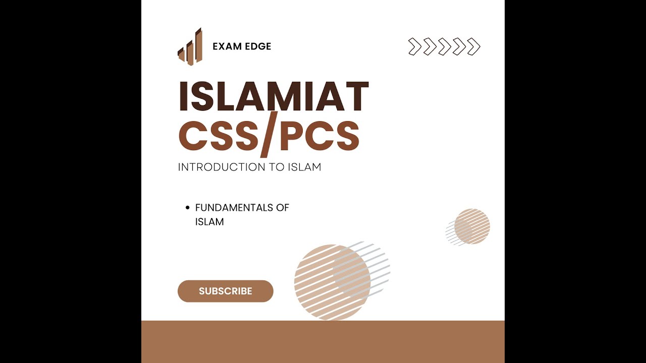Introduction to Islam/ Fundamentals of Islam /Islamic Studies- Lecture-01