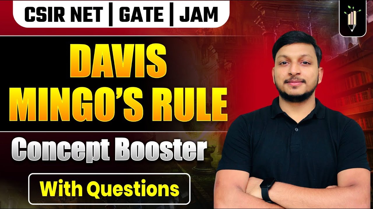 Davis Mingo's Rule - Organometallics | CSIR NET - IIT GATE - IIT JAM