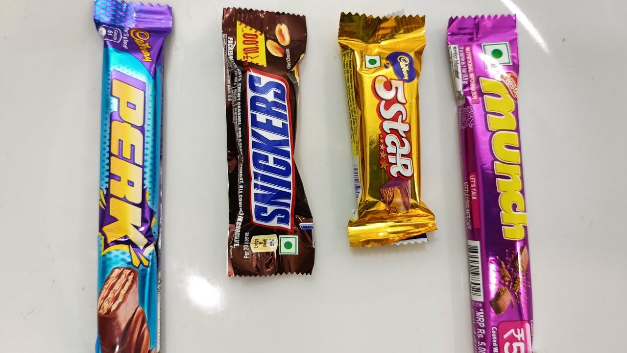Cadbury perk vs Snickers vs 5star vs munch