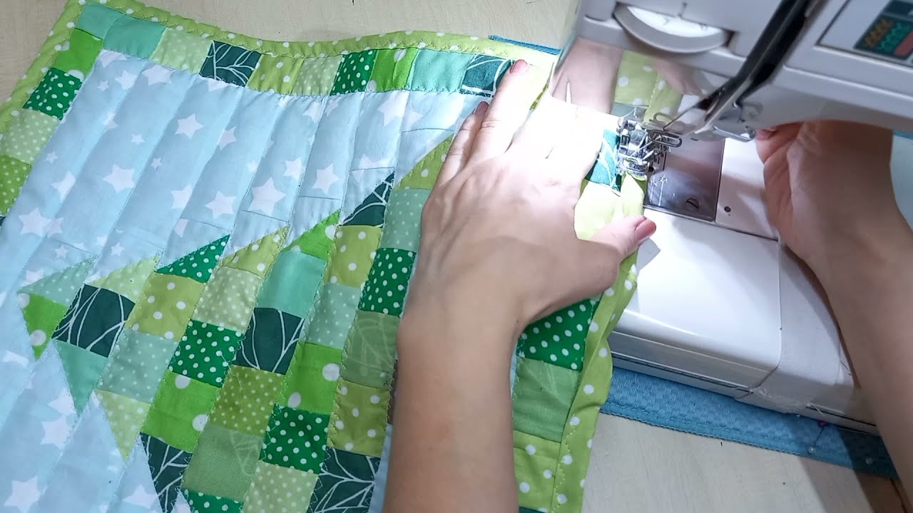 Мой способ пришивания косой  бейки