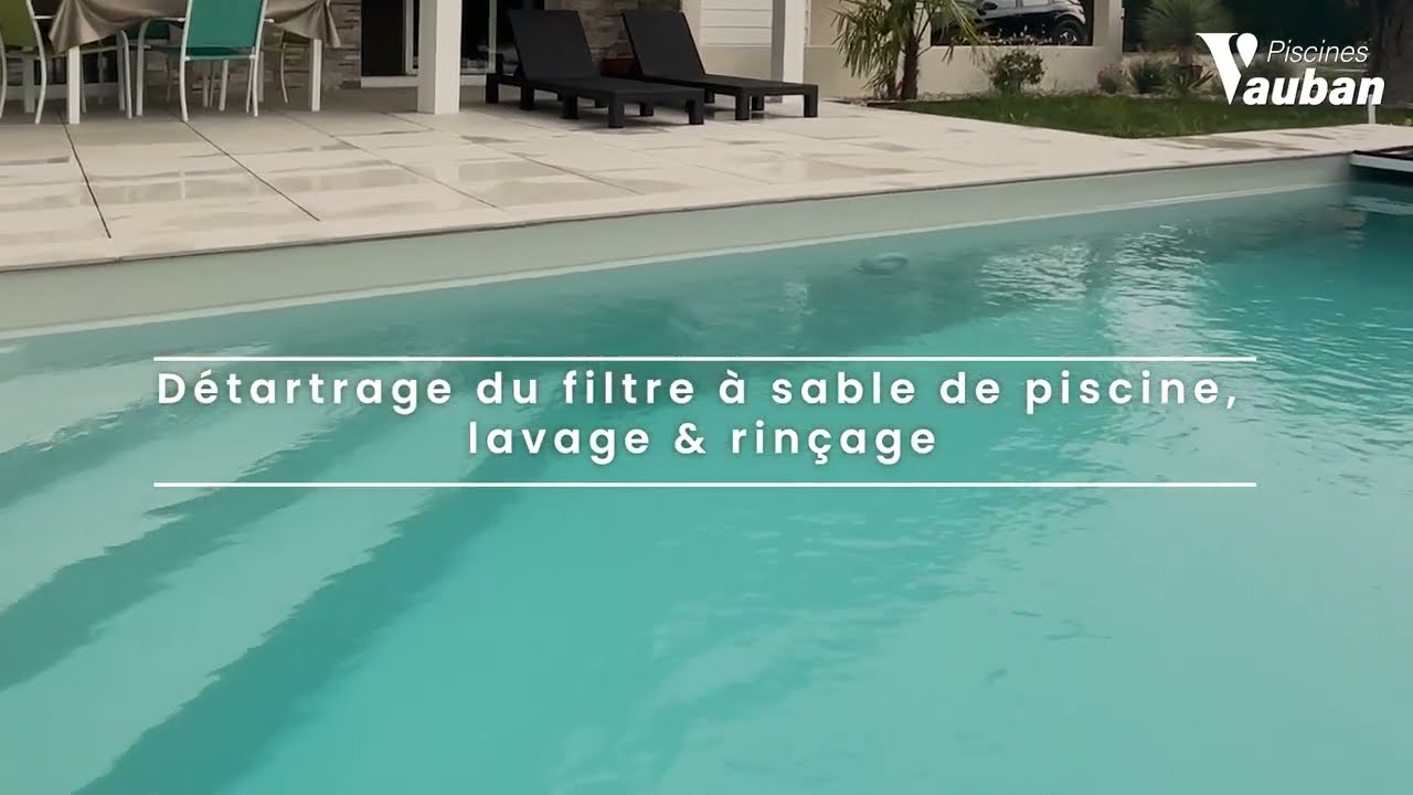 [HIVERNER PISCINE] Détartrage du filtre à sable de piscine,  lavage & rinçage