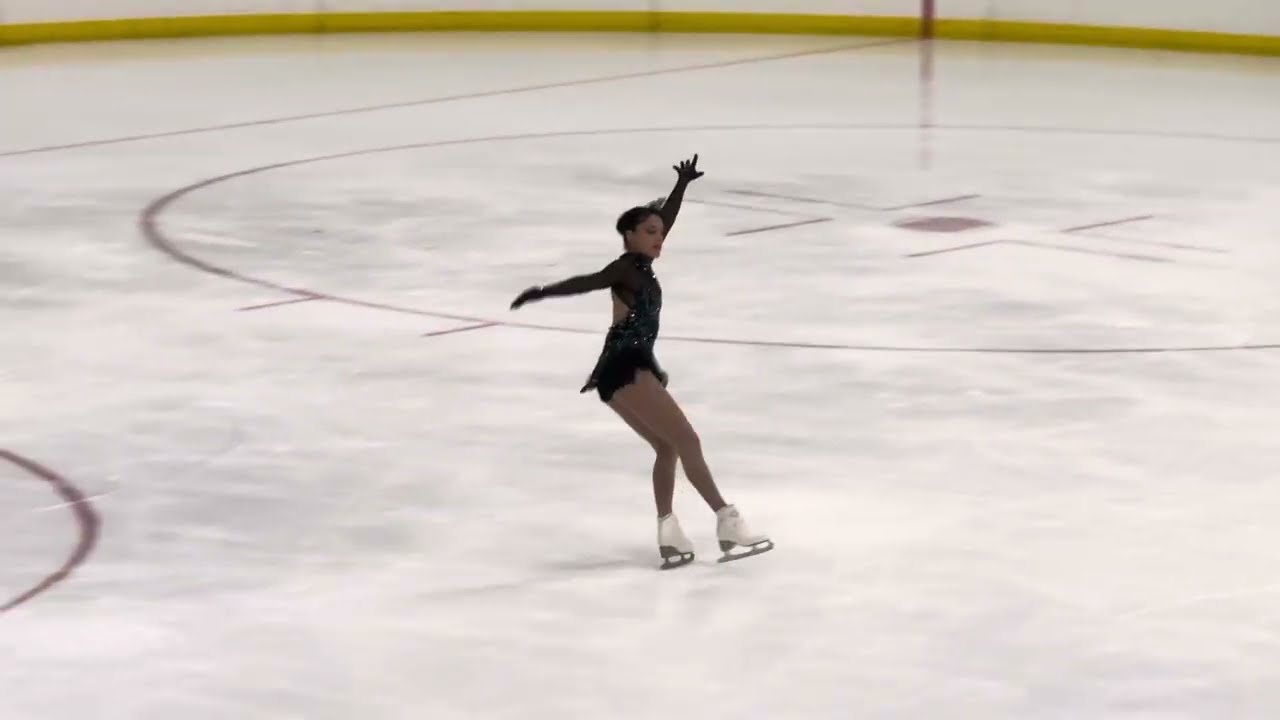 Madeline Schizas senior short program in Skate Detroit 2025 with a score of 68.21