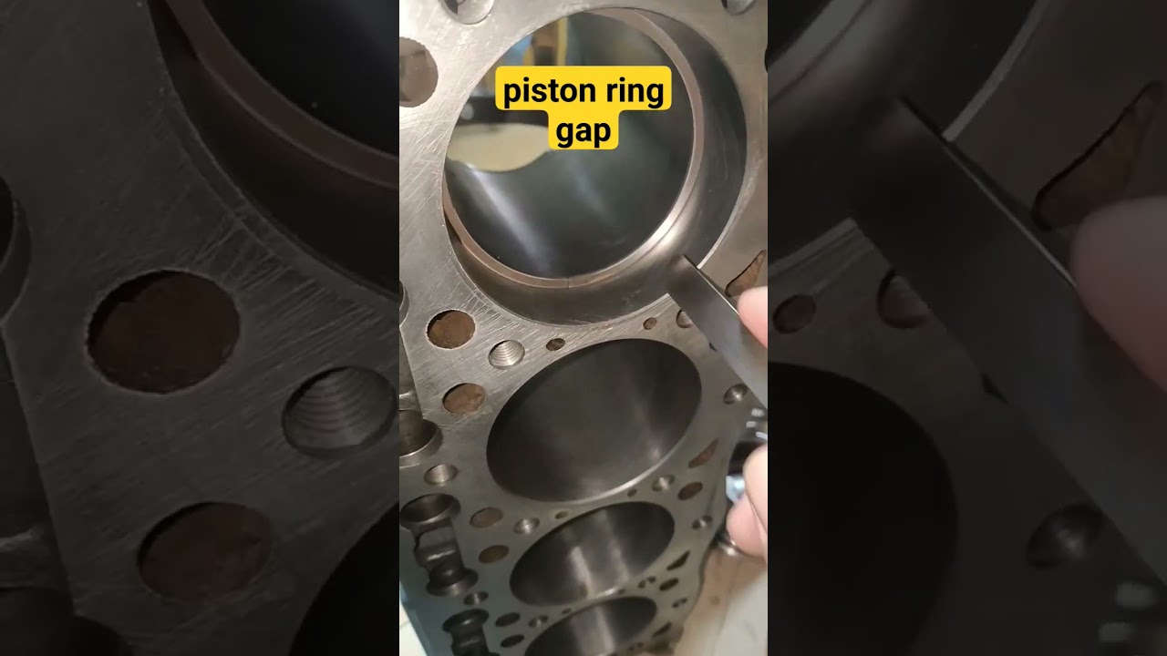 how to check piston ring gap, #kubota #engine #overhaul #shortvideo #shorts