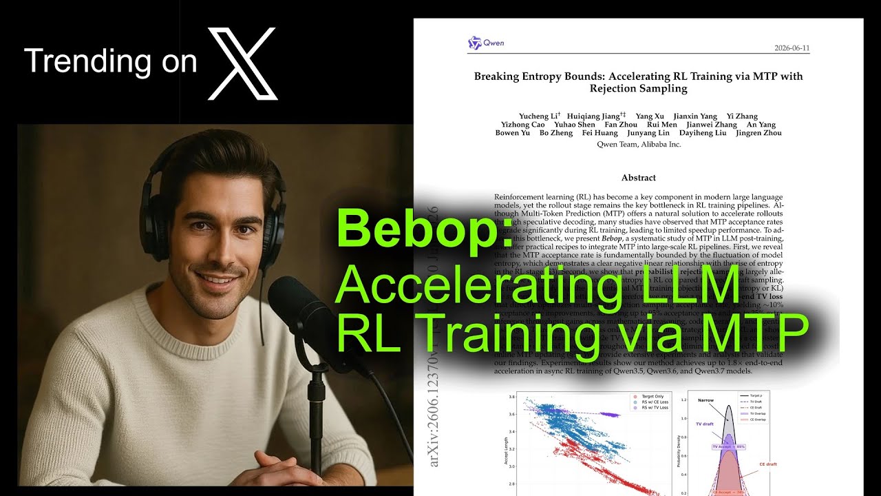 Bebop: Accelerating LLM RL Training via MTP