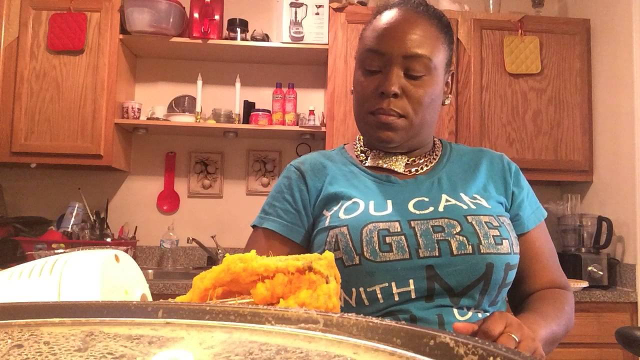 Making sweet potato pies