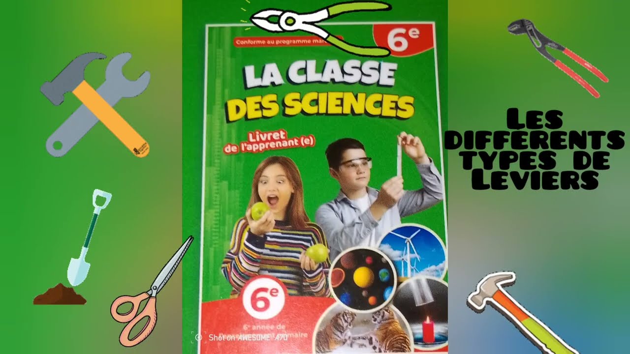 LES DIFFÉRENTS TYPES DE LEVIERS ET LEURS UTILISATIONS :(LA CLASSE DES SCIENCES)P.56/57.-6e.