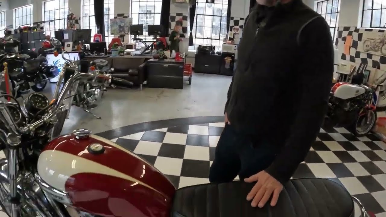 Classic 1976 Triumph T140V Bonneville On-Board Demo Ride