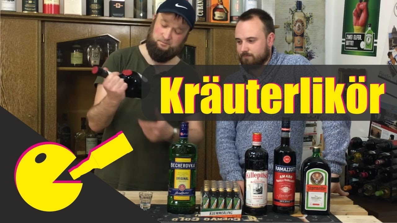 Kräuterlikör (die beliebtesten) - Jägermeister, Ramazzotti, Killepitsch, Kümmerling, Becherovka