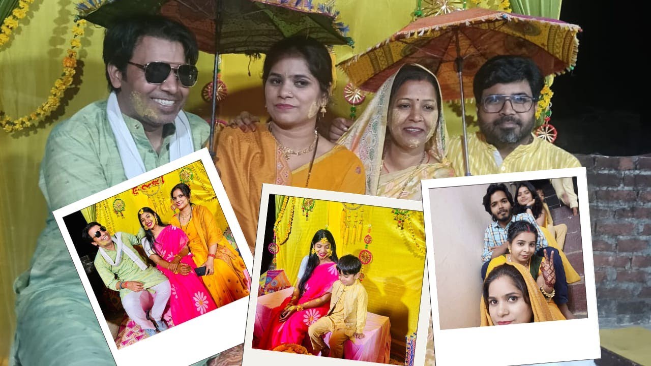 Haldi ceremony shadi ka 2nd day humne kiya khub dance haldi rsam #trending #sadi #haldiceremony 