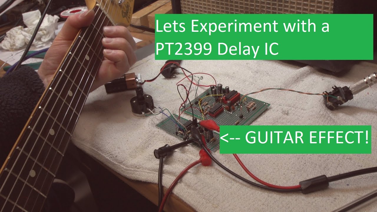 Experiments with a PT2399 Echo IC. Simulation, Kicad and Building a Prototype Guitar Effect