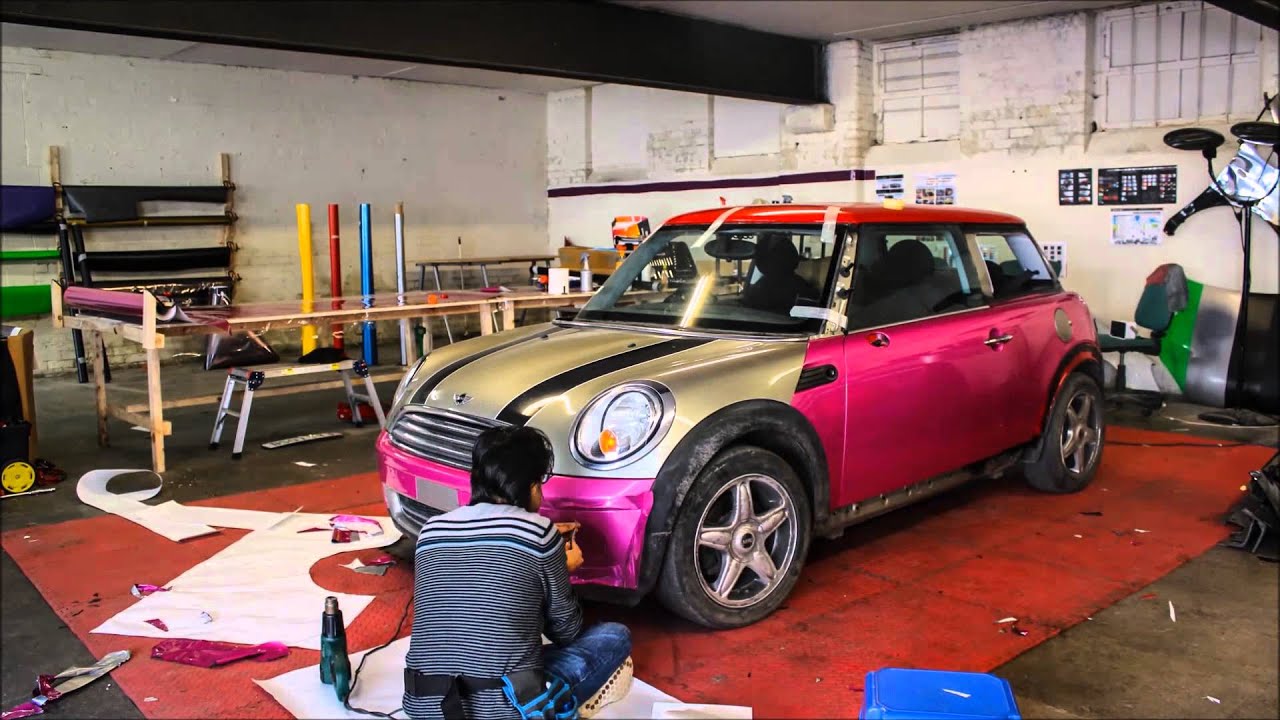 Mini Cooper Glitter Pink Wrap