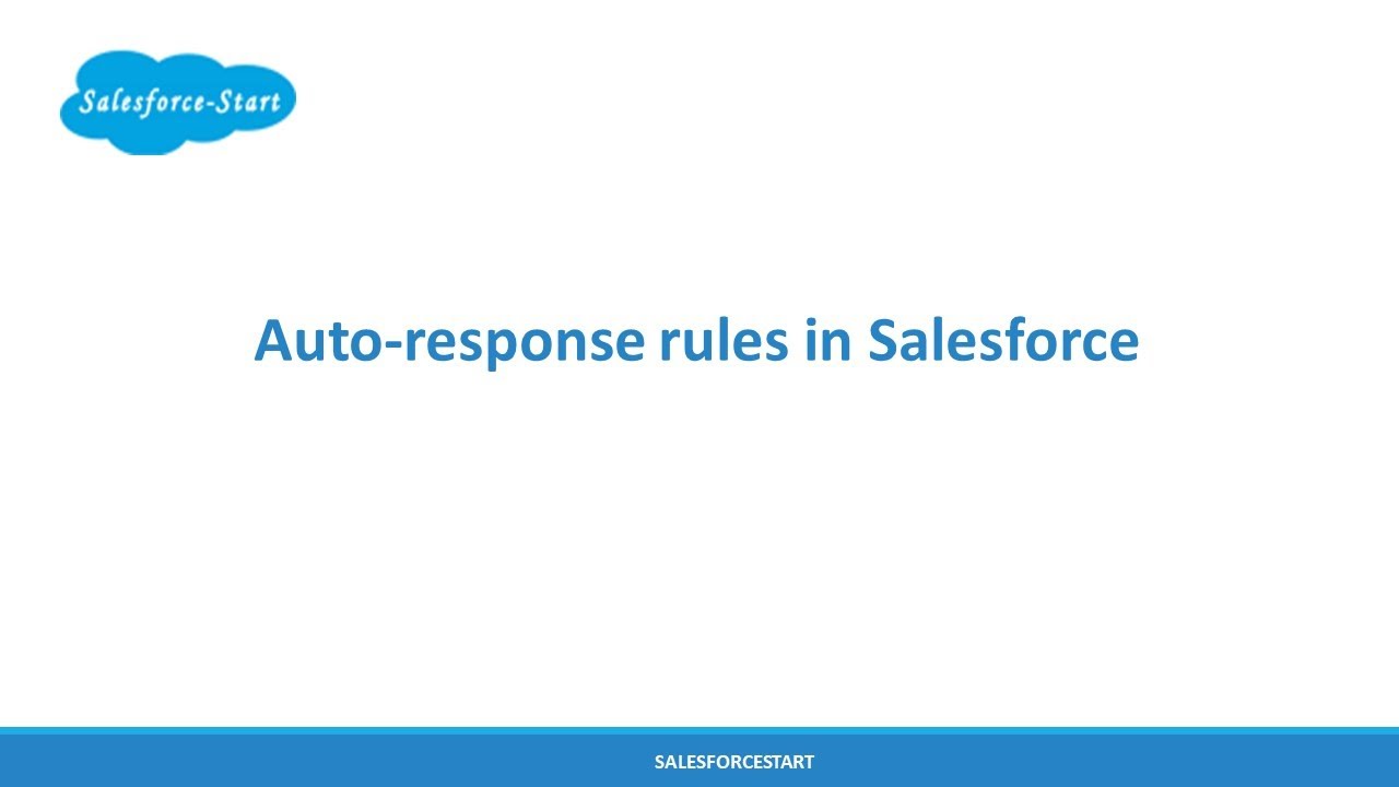 Правила автоответа в Salesforce