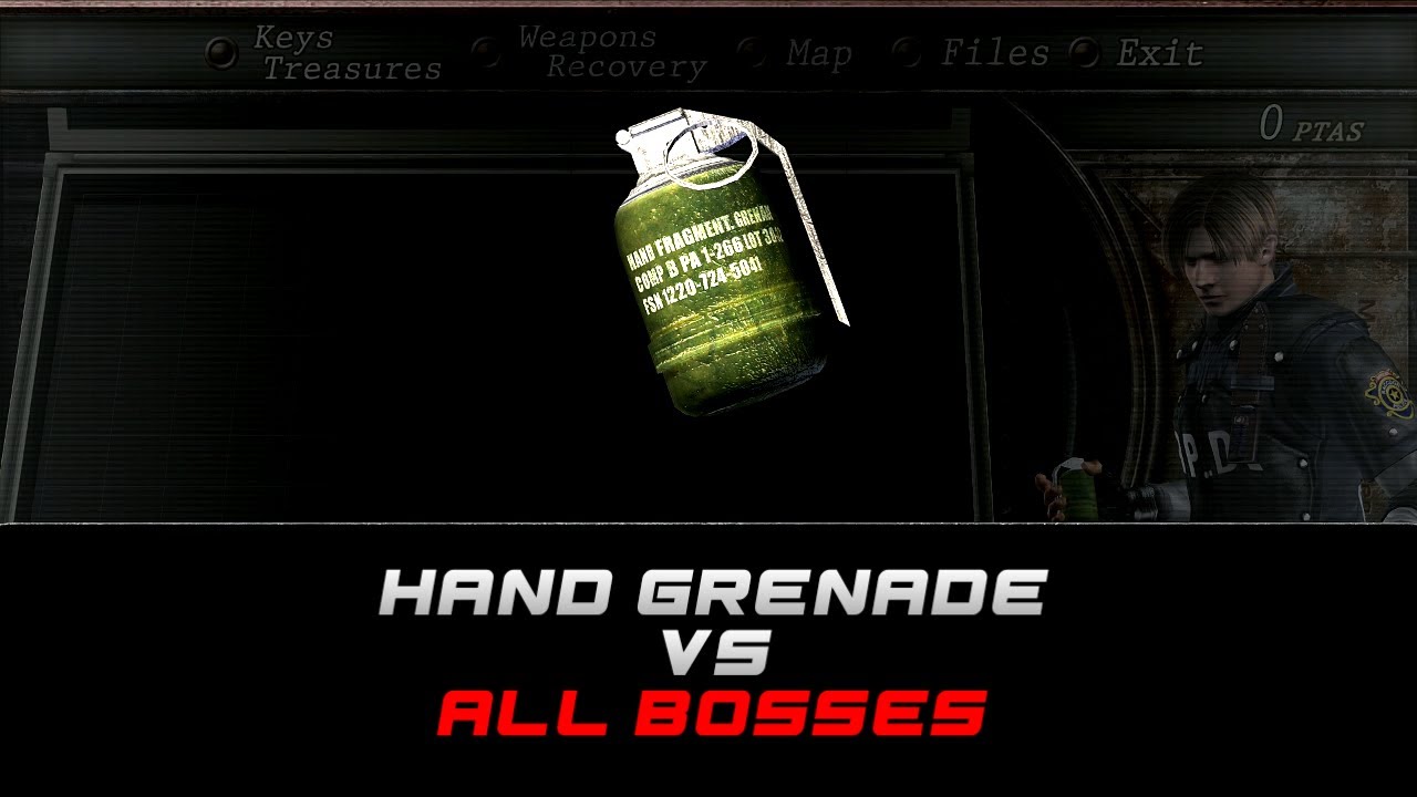 Hand Grenade VS All Bosses - Resident Evil 4 HD Project