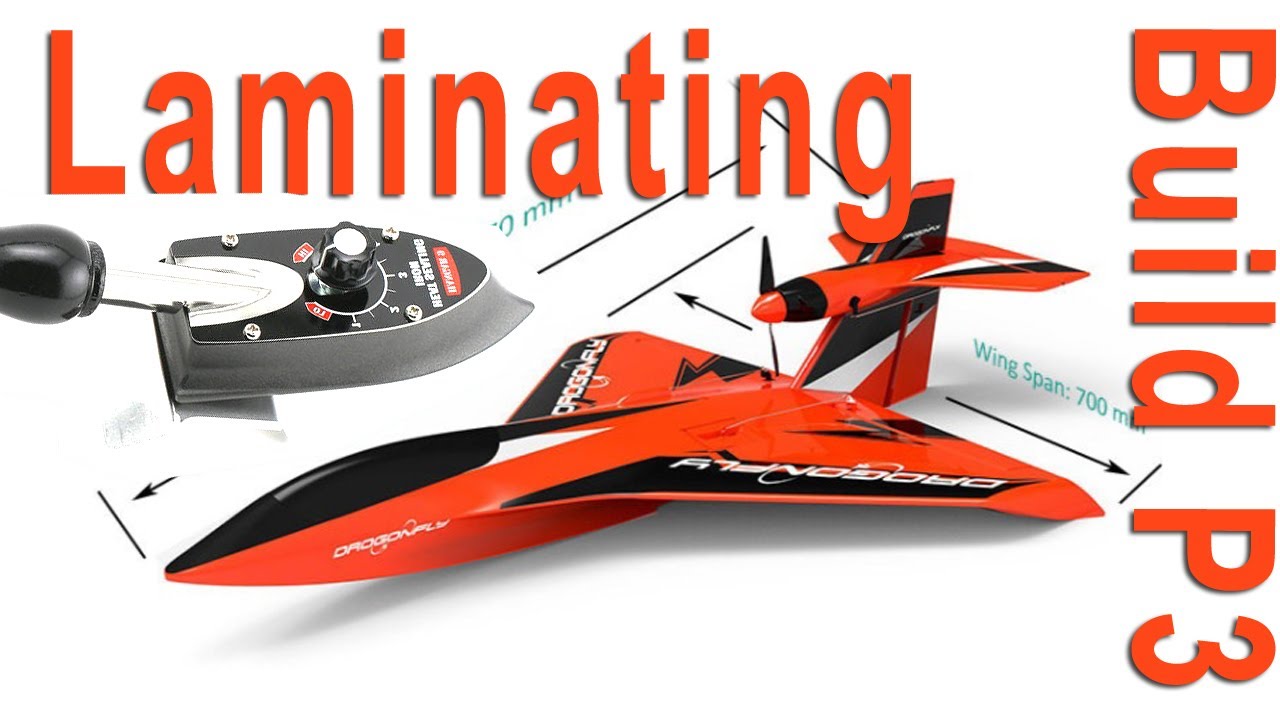 Laminating A Foam RC Plane DragonFly V2 All Terrain Seaplane, HK Skipper Replacement, Build Part 3