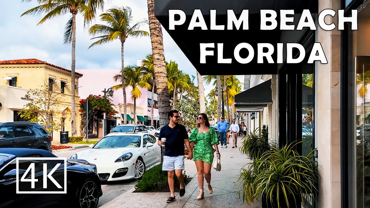 [4K] Worth Avenue Palm Beach Florida - Walking Tour
