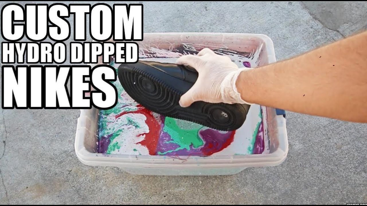 CUSTOM HYDRO DIPPED NIKES + JORDANS!!