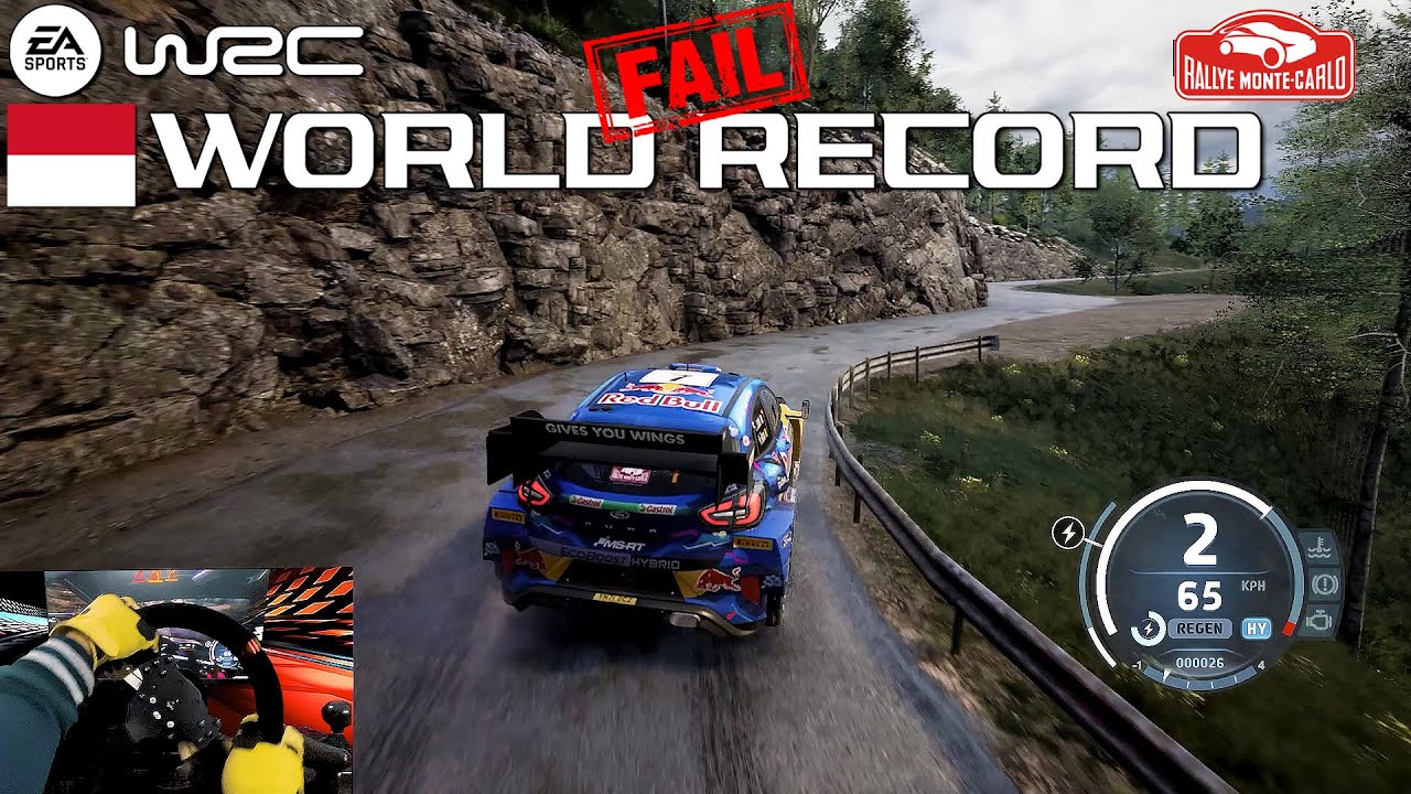 Fail WORLD RECORD - EA SPORTS WRC | Moissiere Monte Carlo - Ford Puma Rally | PXN V10 Gameplay