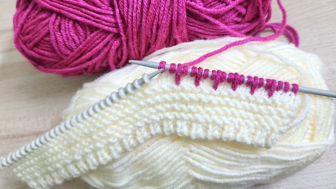 Two colour knitting design | sweater design for baby